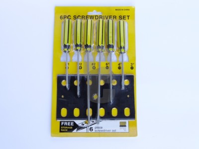 Отверки к-т жълто-черни - 7бр.                                                                                                                                                                                                                                                                              